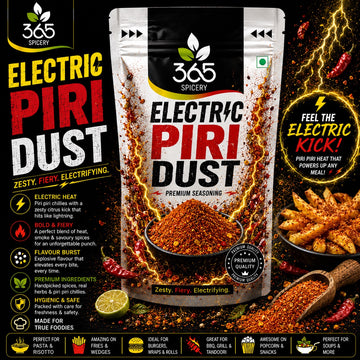 Electric Piri Dust | High Heat Fusion Seasoning | Natural Ingredients | Gluten-Free | Premium | 365 Spicery