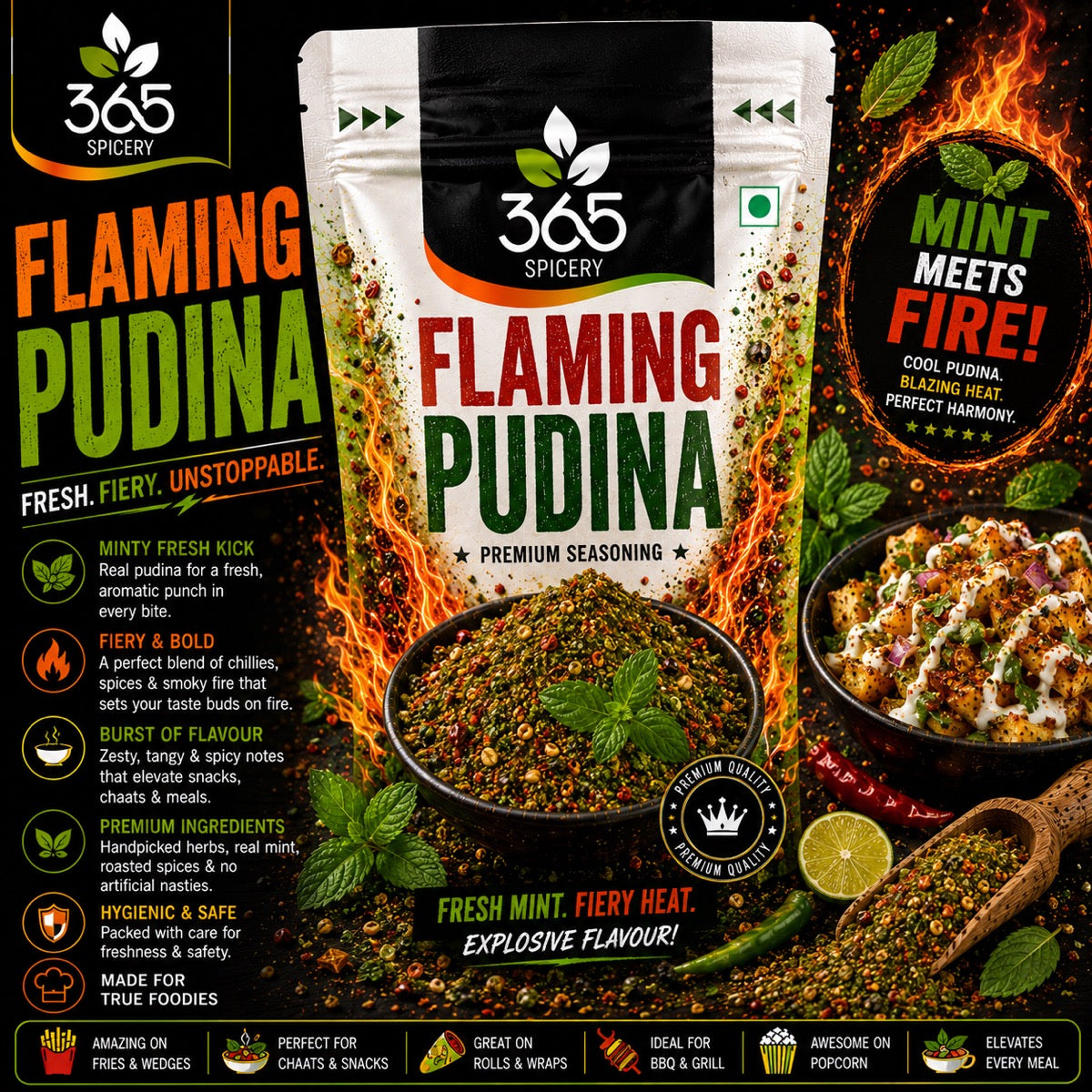 Flaming Pudina