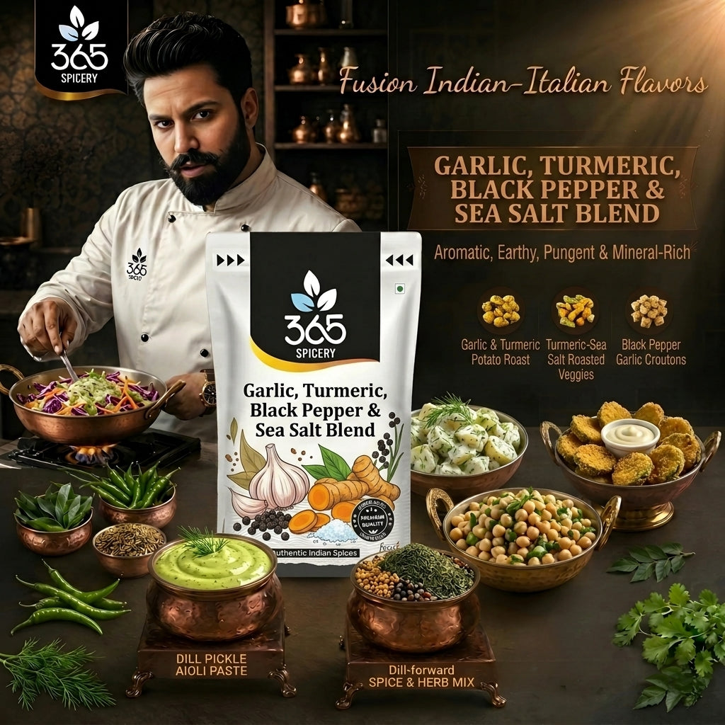 Garlic Turmeric With Black pepper And Sea Salt