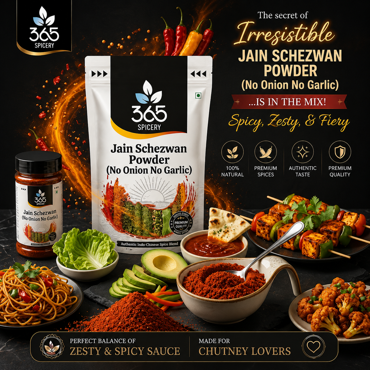 Jain Schezwan Powder (No Onion No Garlic)