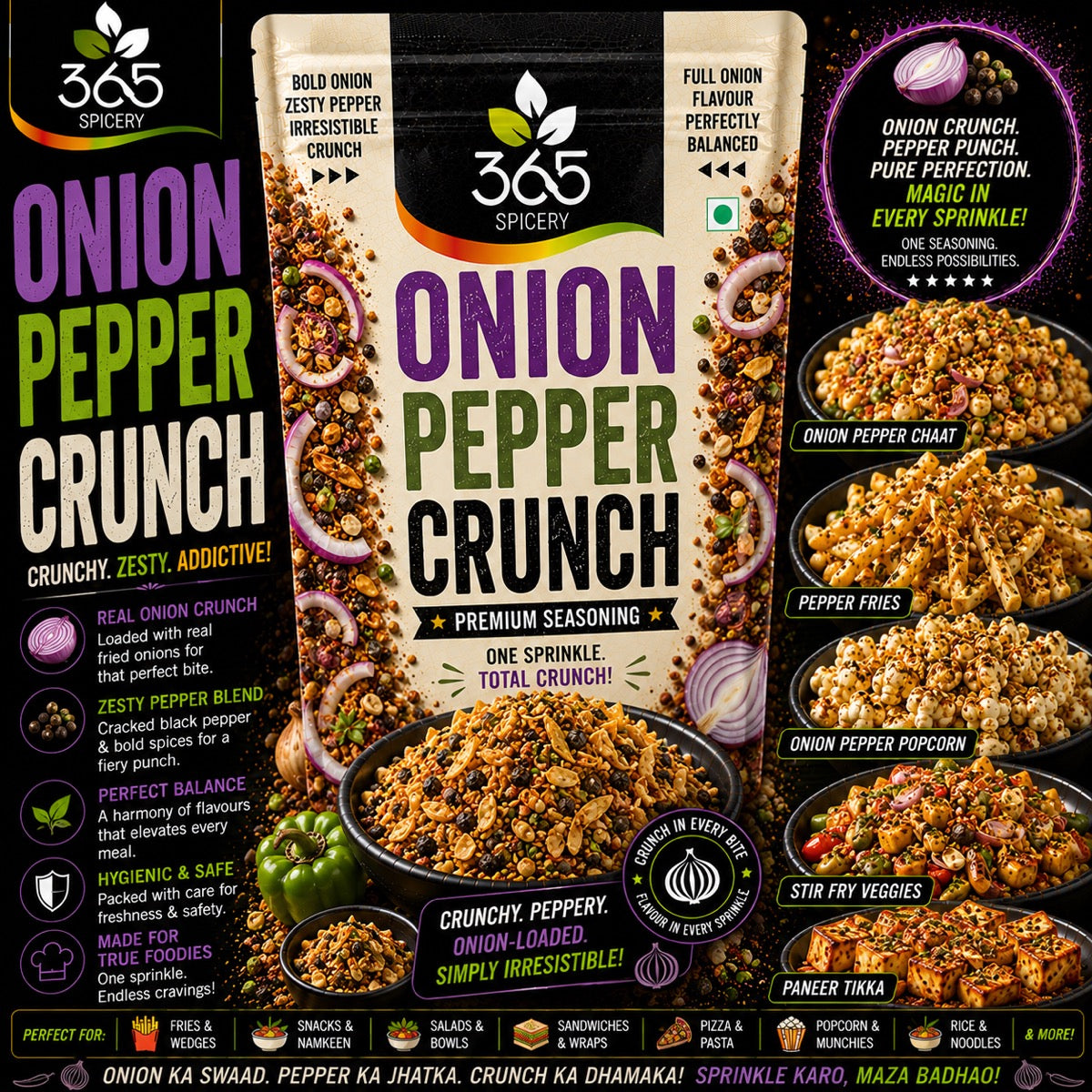 Onion Pepper Crunch