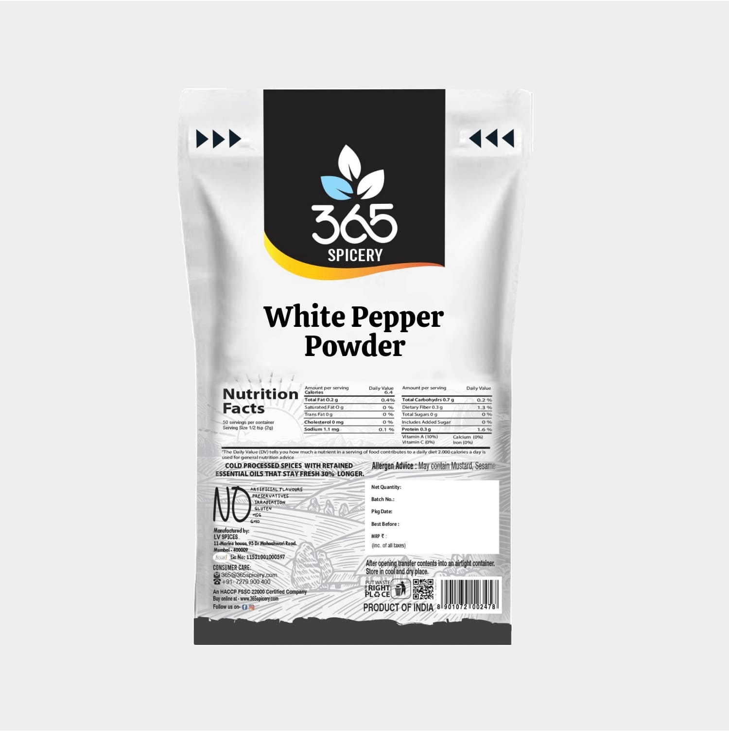 White Pepper Powder