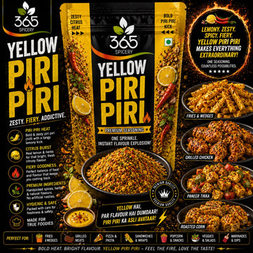 Yellow Piri Piri | Authentic Spicy Fusion Dust | Natural Ingredients | Vegan | No MSG | 365 Spicery
