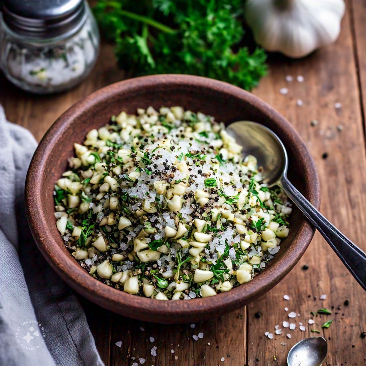 Garlic, Herb, Black Pepper and Sea Salt Mix: The Perfect Flavorful Blend for Any Dish