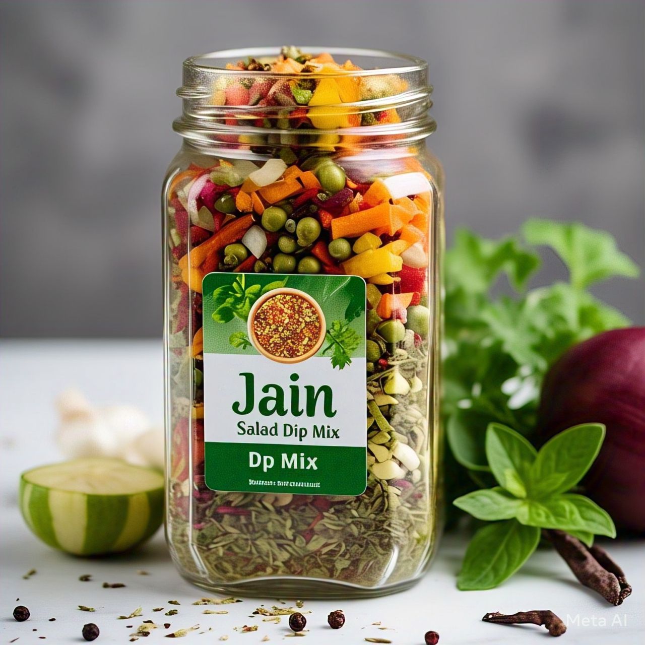 Jain Salad Dip Mix (No Onion No Garlic): A Fresh, Flavorful, and Ethical Choice