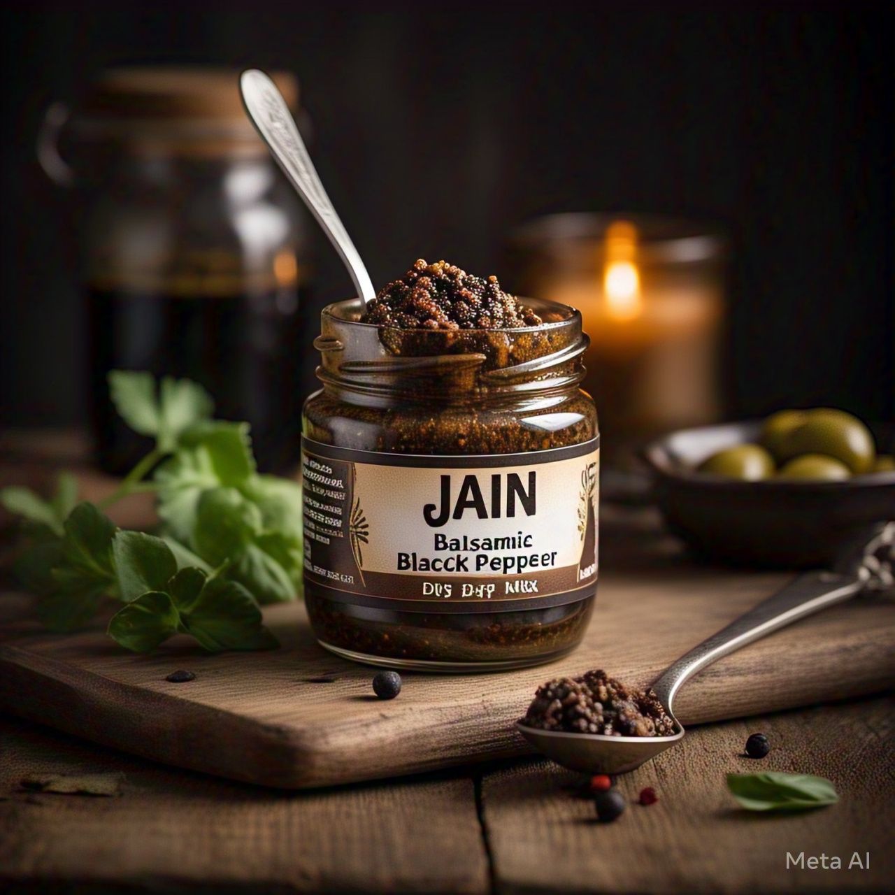 Jain Balsamic Black Pepper Dip Mix (No Onion No Garlic) Perfect for Jain Cuisine Enthusiasts