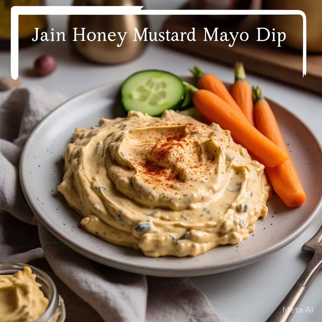 Jain Honey Mustard Mayo Dip Mix (No Onion No Garlic): A Perfect Blend of Sweet and Tangy Flavors