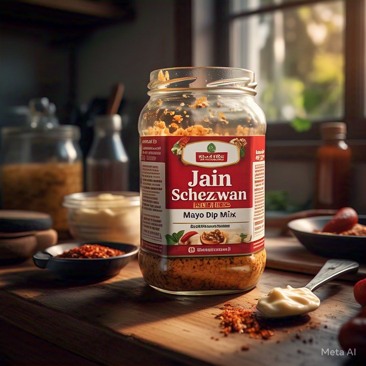 Jain Schezwan Mayo Dip Mix (No Onion No Garlic): The Perfect Vegan Dip for Every Dish