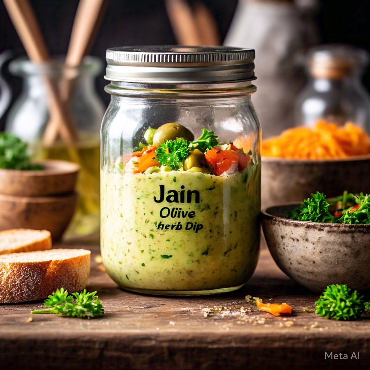 Jain Olive & Herb Dip (No Onion No Garlic): A Fresh, Flavorful and Healthy Alternative