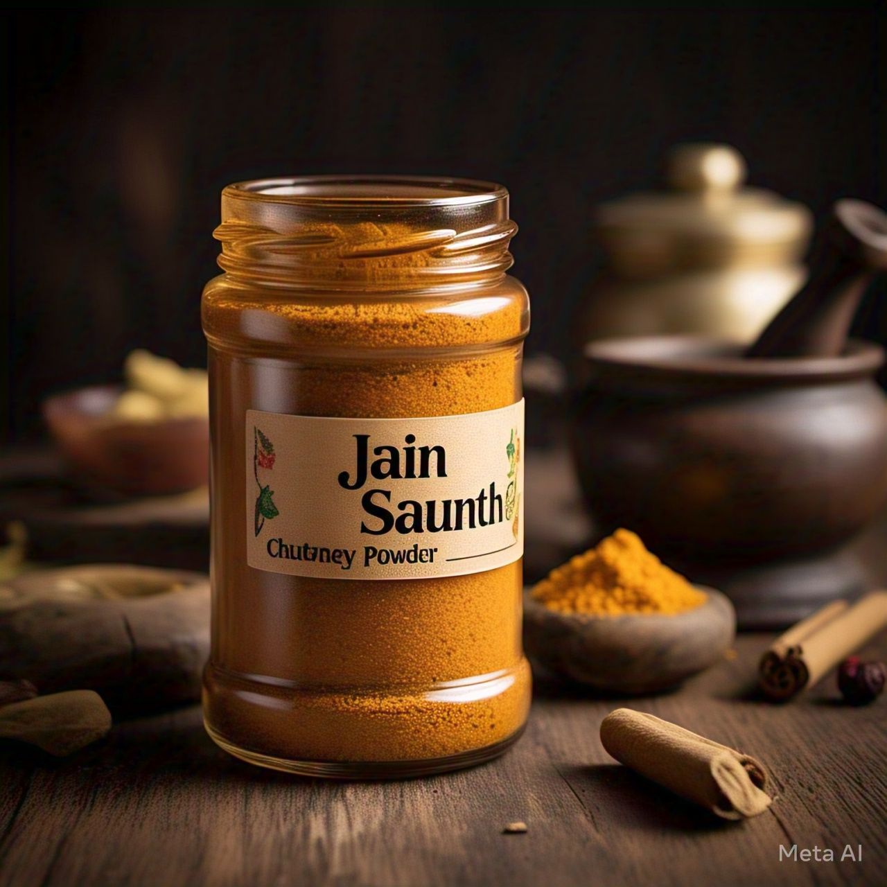 Jain Saunth Chutney Powder (No Onion No Garlic) – A Sweet and Spicy Treat for Every Meal