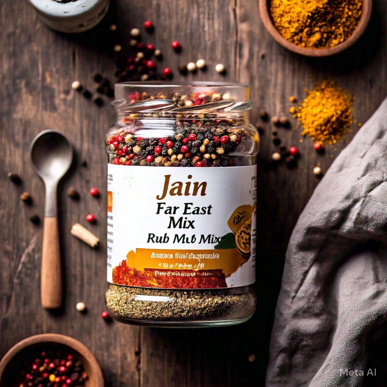 Jain Far East Rub Mix (No Onion No Garlic): Enhance Your Meals with Ethical Flavor