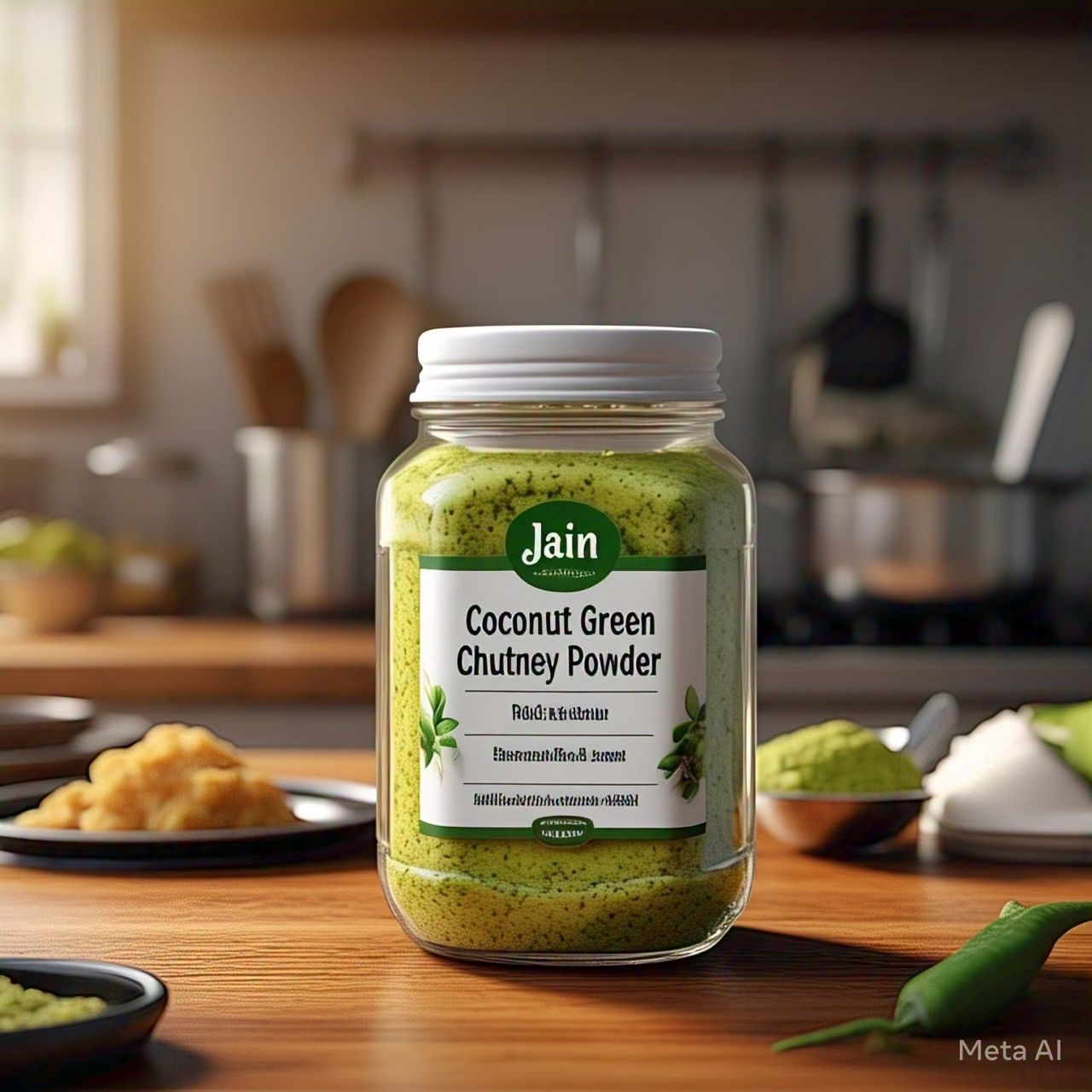 Jain Coconut Green Chutney Powder (No Onion No Garlic): A Flavorful and Healthy Addition to Your Meals