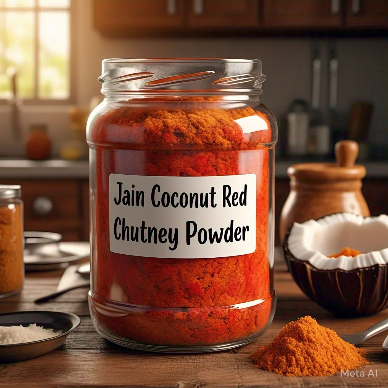 Jain Coconut Red Chutney Powder (No Onion No Garlic): A Spicy and Flavorful Condiment