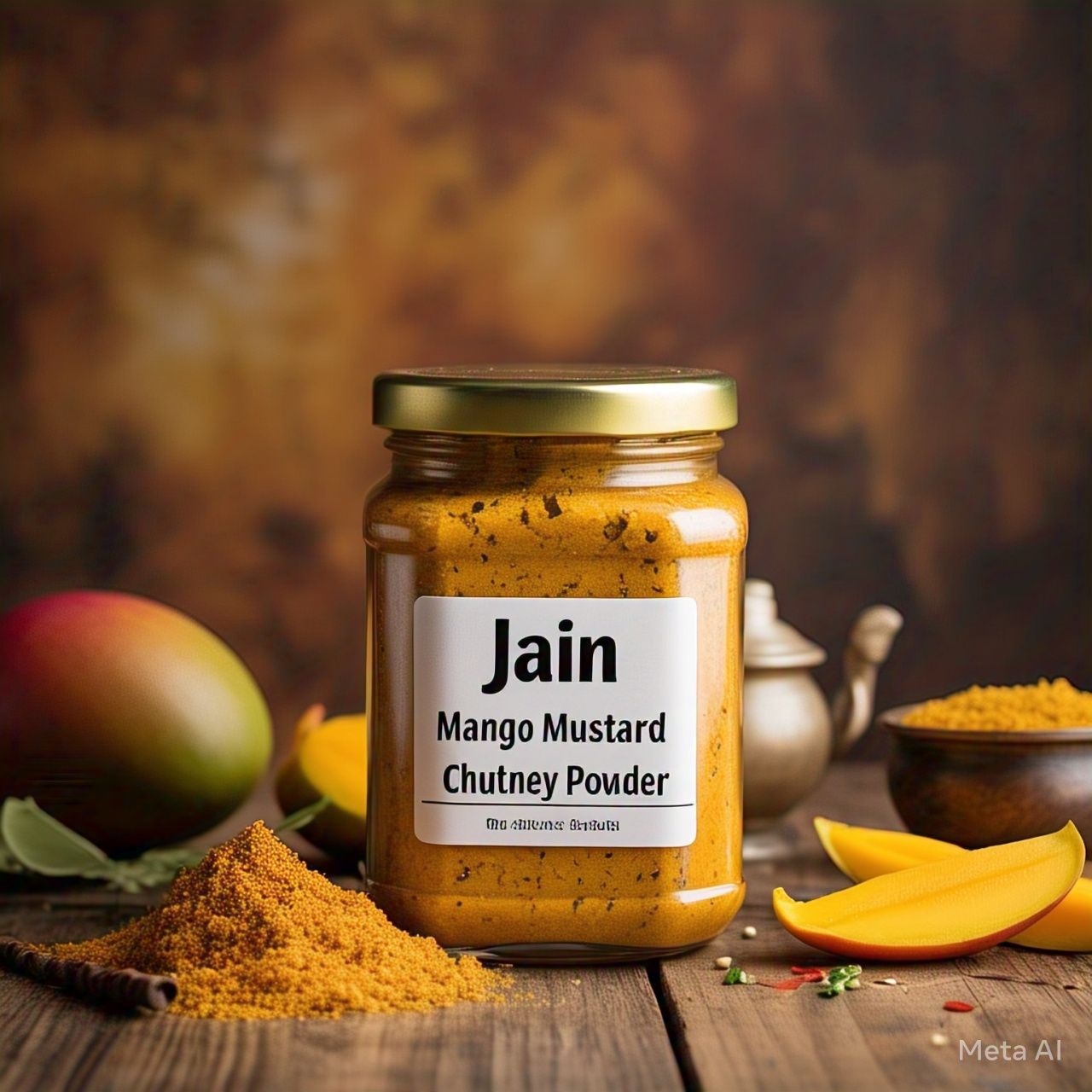 Jain Mango Mustard Chutney Powder (No Onion No Garlic): A Tangy Twist for Every Meal