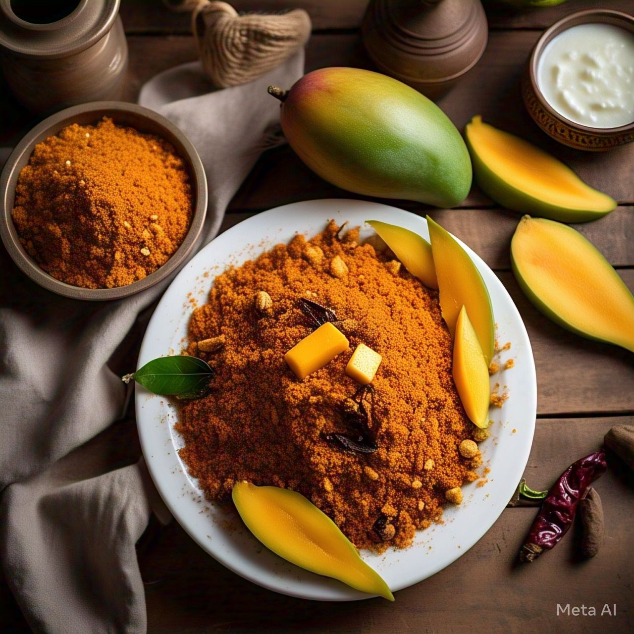 Jain Spicy Mango Chutney Powder (No Onion No Garlic): A Tangy Twist for Every Meal