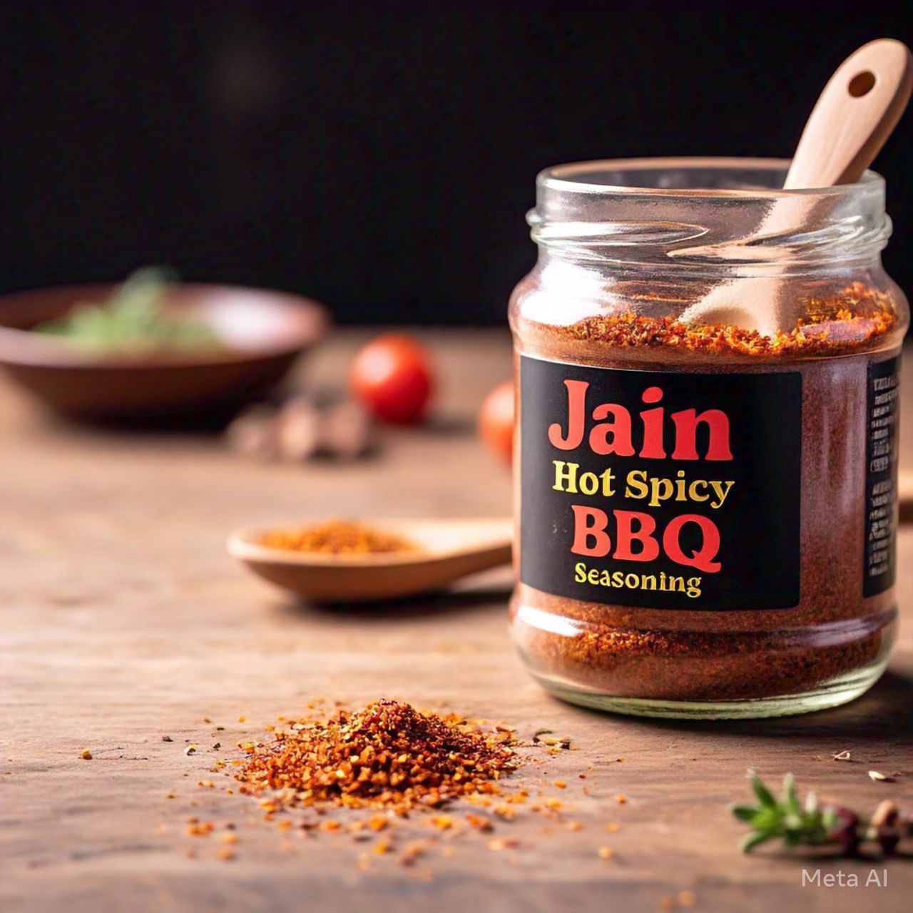 Jain Hot Spicy BBQ Seasoning (No Onion No Garlic)  Perfect for Spicy, Flavorful Dishes