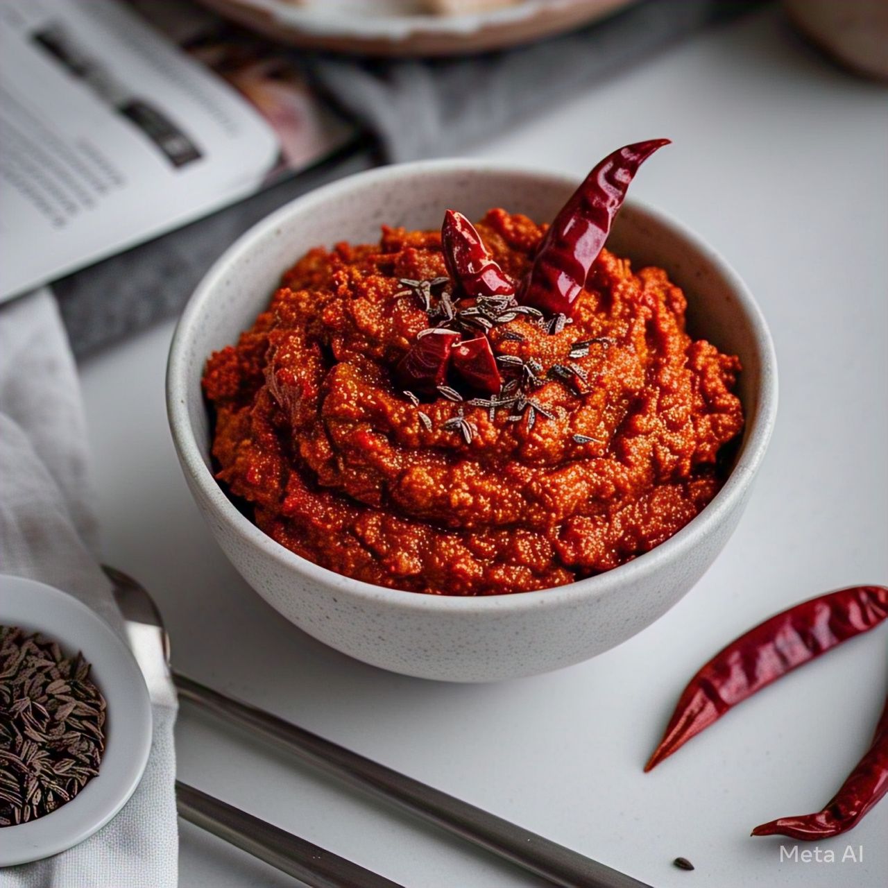 Jain Red Chilli ; Cumin Paste (No Onion No Garlic): A Perfect Fusion of Spice and Flavor