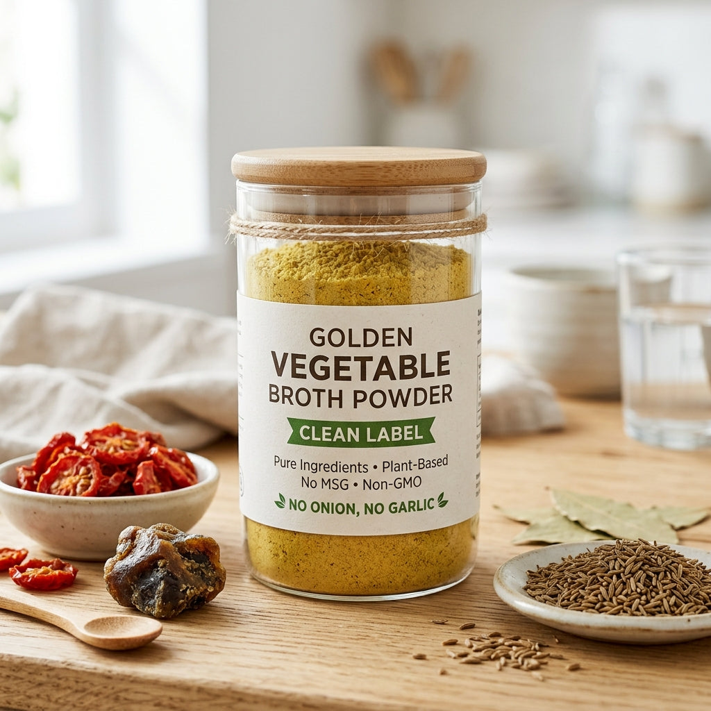 Clean Label No Onion No Garlic Broth Powder: The Future (56 characters)