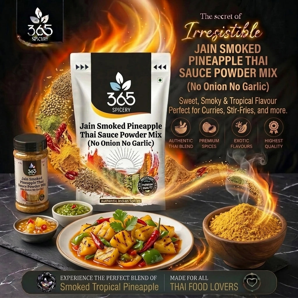 Jain Smoked Pineapple Thai Chilli Sauce Powder Mix | No Onion No Garlic | Vegan | 365 Spicery