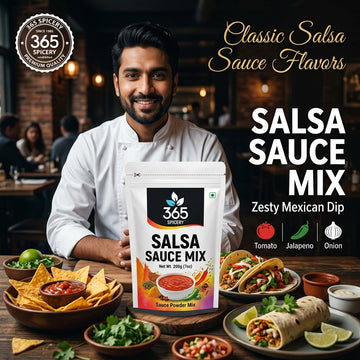 Jain Salsa Sauce Powder Mix | No Onion No Garlic | Natural Ingredients | No MSG | 365 Spicery