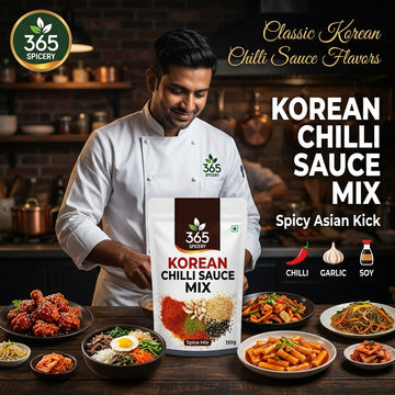 Jain Korean Chilli Sauce Powder Mix | No Onion No Garlic | Natural Ingredients | No Artificial Colours | 365 Spicery