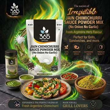 Jain Chimichurri Sauce Powder Mix | No Onion No Garlic | Natural Ingredients | Premium Quality | 365 Spicery