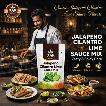 Jain Jalapeno Cilantro Lime Sauce Powder Mix | No Onion No Garlic | Vegan | No MSG | 365 Spicery