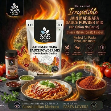 Jain Marinara Sauce Powder Mix | No Onion No Garlic | Natural Ingredients | Premium Quality | 365 Spicery