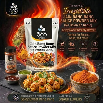 Jain Bang Bang Sauce Powder Mix | No Onion No Garlic | Vegan | No Artificial Colours | 365 Spicery