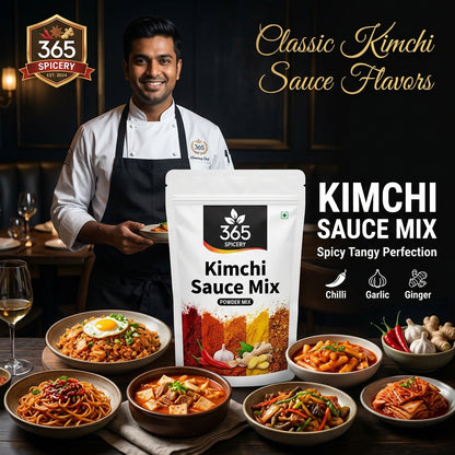 Jain Kimchi Sauce Powder Mix | No Onion No Garlic | Natural Ingredients | No Artificial Colours | 365 Spicery