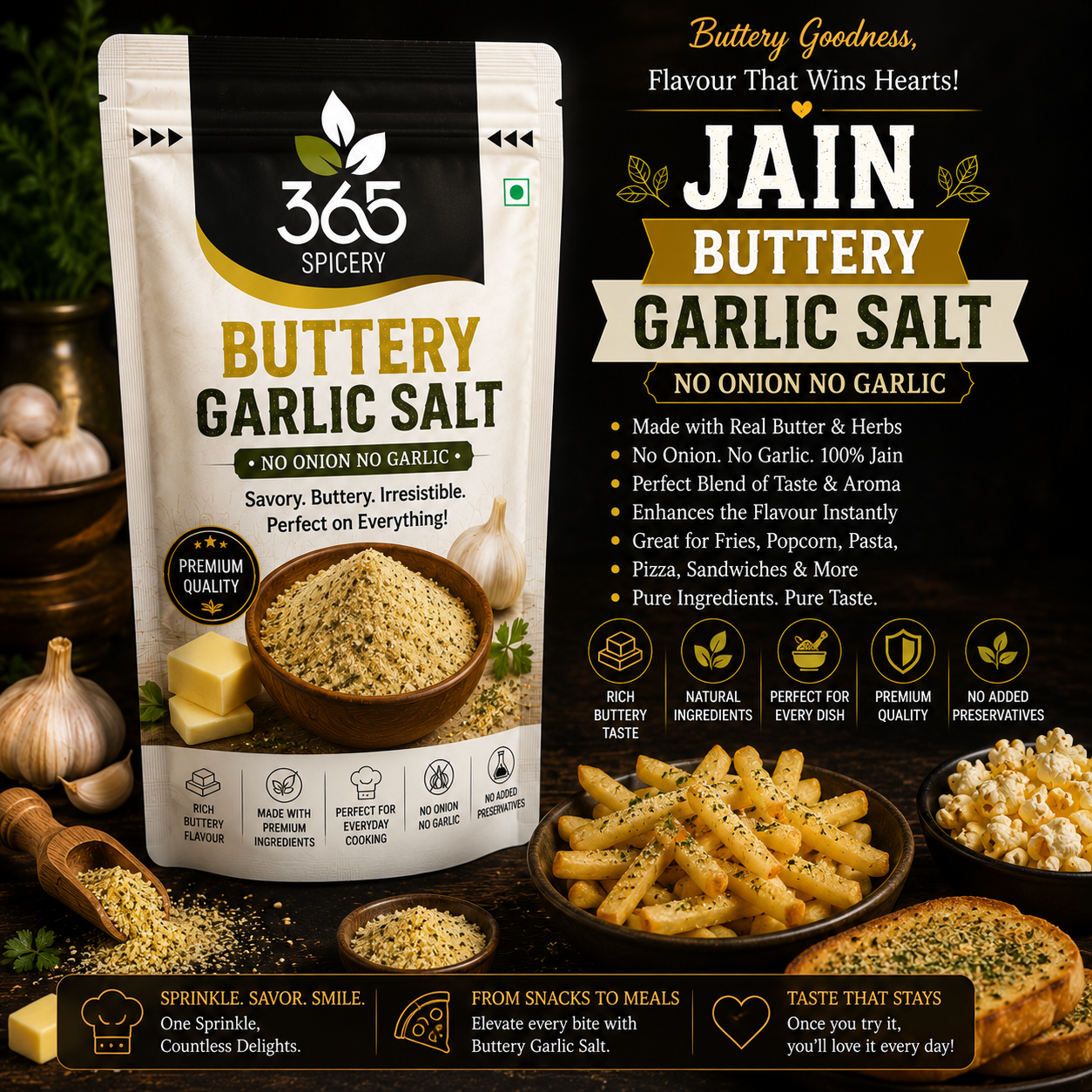 Buttery Garlic Salt