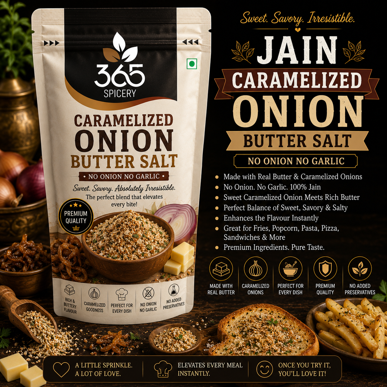 Caramelized Onion Butter Salt