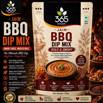 JAIN BBQ DIP MIX | No Onion No Garlic | No Artificial Flavours | Smoky Vegan Spread | 365 Spicery