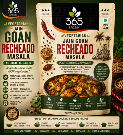 Jain Goan Recheado Masala (No Onion No Garlic)