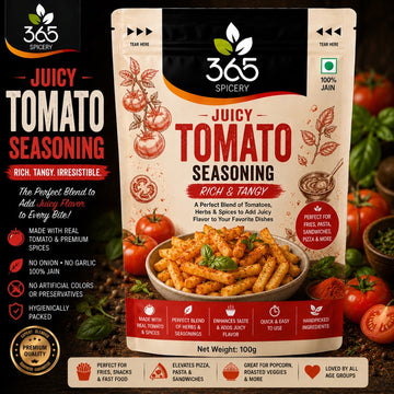 JUICY TOMATO SEASONING | Tangy & Savory Popcorn Spice | No MSG | Premium Quality | 365 Spicery