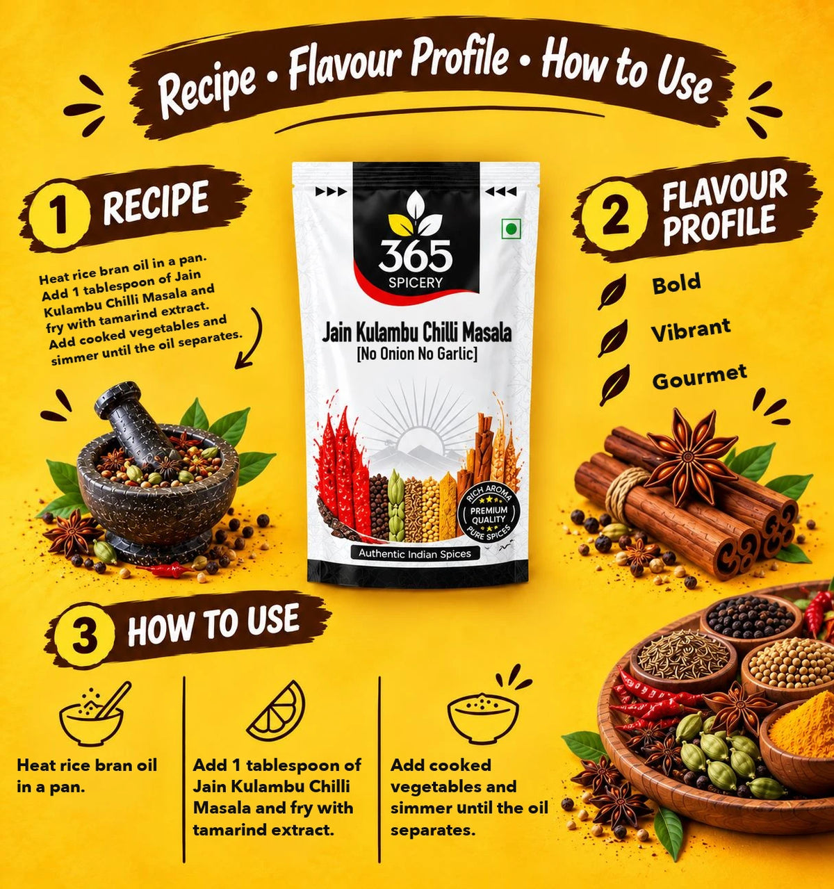 Jain Kulambu Chilli Masala