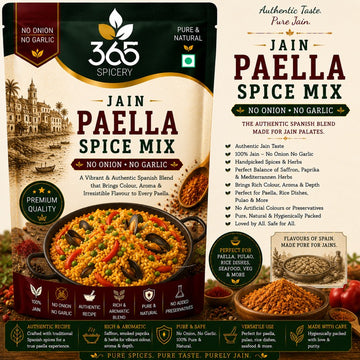 Jain Paella Spice Mix | No Onion No Garlic | Jain-Friendly | Spanish Rice Seasoning | Vegan | 365 Spicery