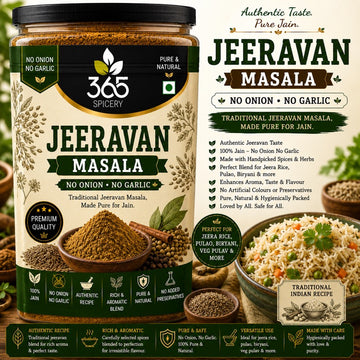 Jeeravan Masala | Tangy Indore Style Chaat Spice | Premium Quality | No MSG | 365 Spicery