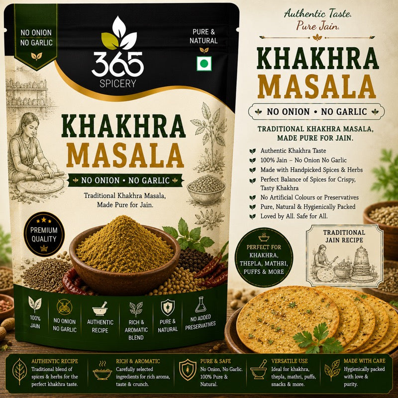 Khakhra Masala | Savory Snack Seasoning Blend | No Artificial Flavours | Gluten-Free | 365 Spicery