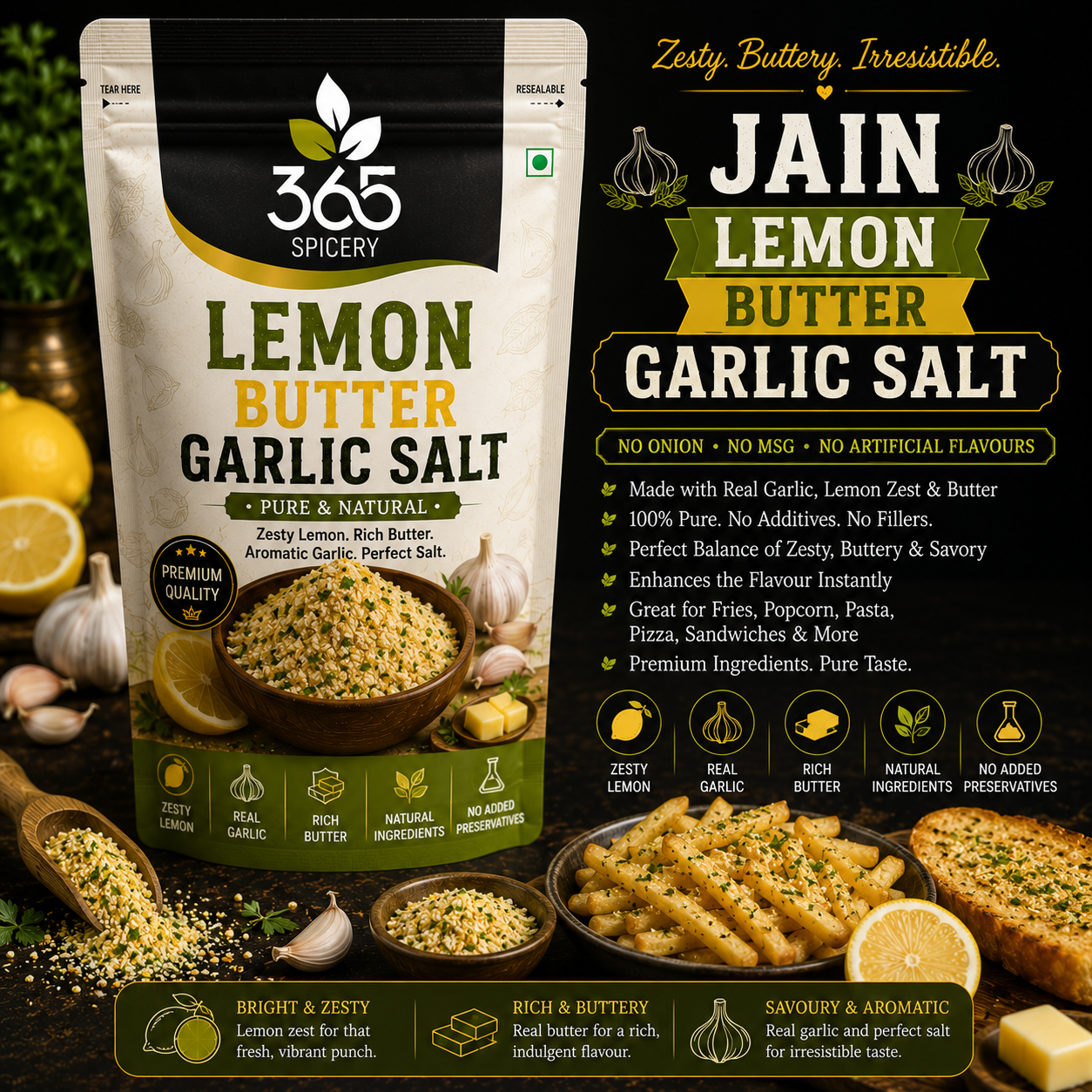 Lemon Butter Garlic Salt