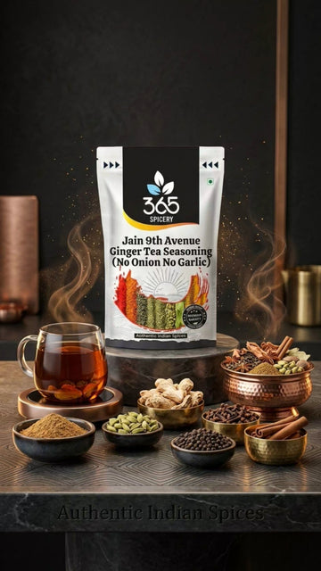 Jain 9th Avenue Ginger Tea Seasoning | No Onion No Garlic | Jain-Friendly | Natural Ingredients | Tea | 365 Spicery