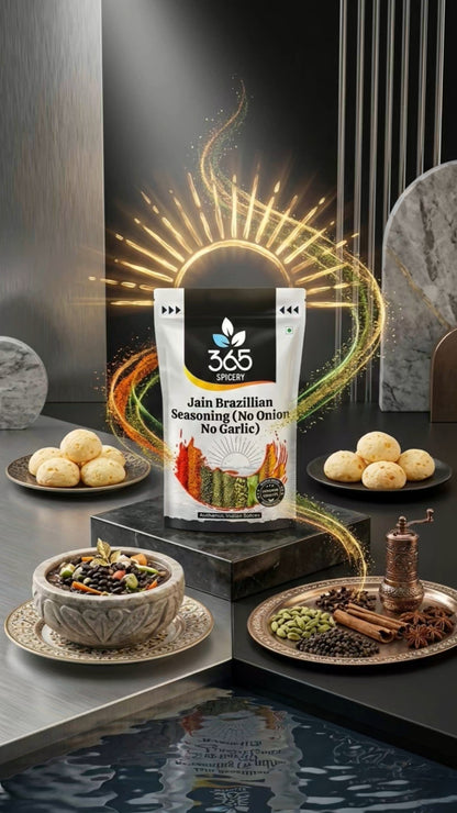 Jain Brazillian Seasoning | No Onion No Garlic | Jain-Friendly | Natural Ingredients | For Grills | 365 Spicery