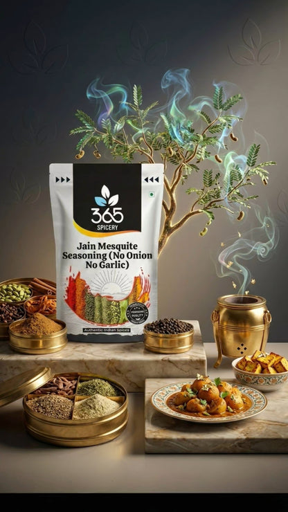 Jain Mesquite Seasoning | No Onion No Garlic | Jain-Friendly | No Artificial Flavours | For Grills | 365 Spicery