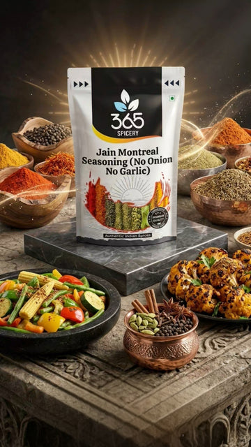 Jain Montreal Seasoning | No Onion No Garlic | Jain-Friendly | Natural Ingredients | For Grills & Fries | 365 Spicery