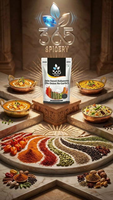 Jain Sweet Habanero | No Onion No Garlic | Jain-Friendly | Premium Quality | For Popcorn & Snacks | 365 Spicery