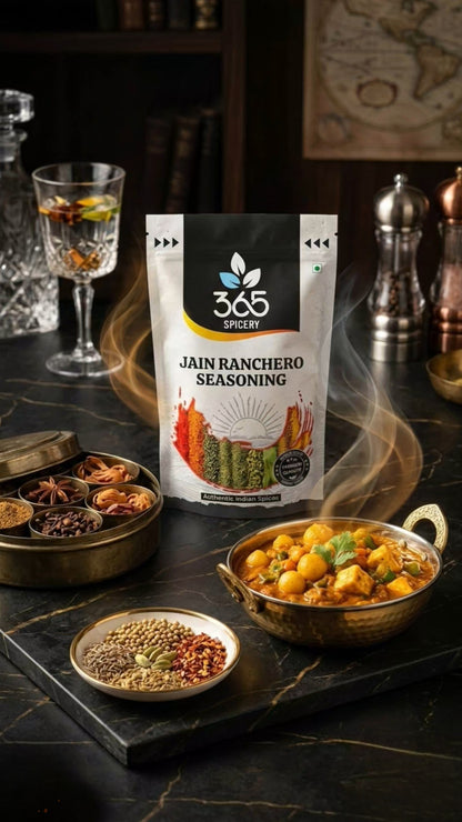JAIN RANCHERO SEASONING | No Onion No Garlic | Jain-Friendly | Natural Ingredients | Tex-Mex Flavor | 365 Spicery