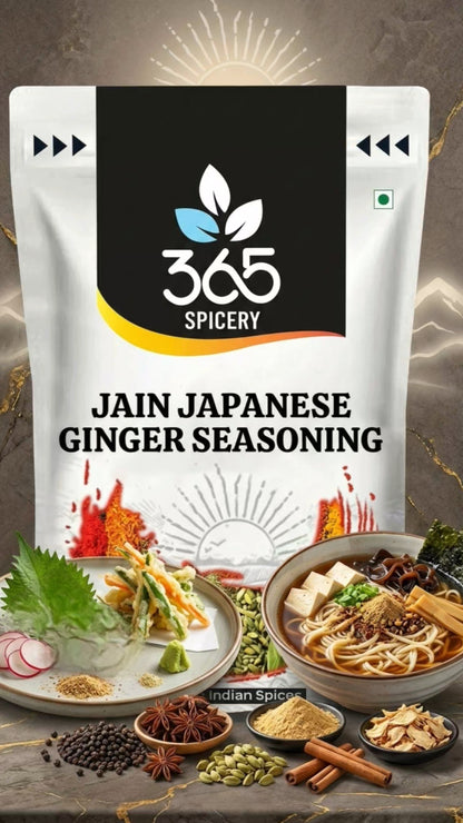 JAIN JAPANESE GINGER SEASONING | No Onion No Garlic | Jain-Friendly | Natural Ingredients | Zesty Kick | 365 Spicery