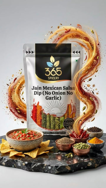 Jain Mexican Salsa Dip | No Onion No Garlic | Jain-Friendly | Natural Ingredients | Tangy & Zesty Dip | 365 Spicery