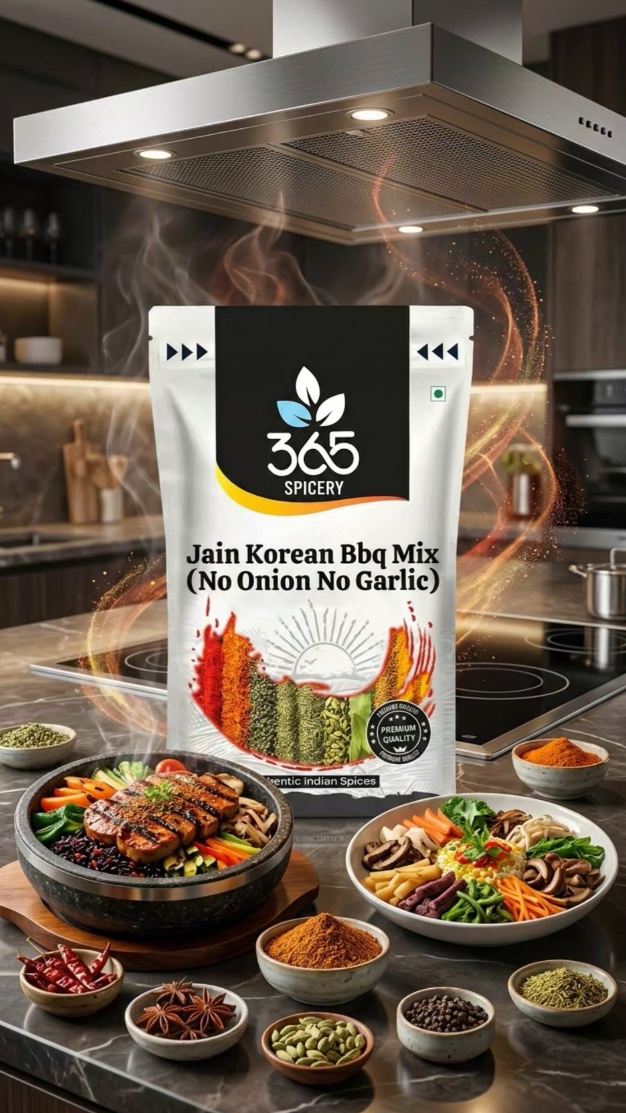 Jain Korean Bbq Mix | No Onion No Garlic | Jain-Friendly | No MSG | Authentic Asian Fusion Taste | 365 Spicery