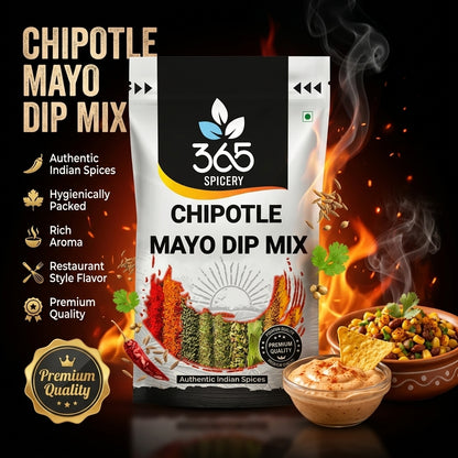 CHIPOTLE MAYO DIP MIX | Spicy Smoked Chilli Seasoning | No MSG | Gluten-Free | Perfect for Snacks | 365 Spicery